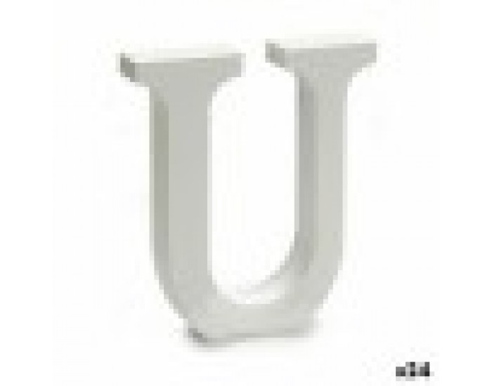 Писмо U Дървен Бял (2 x 16 x 14,5 cm) (24 броя)