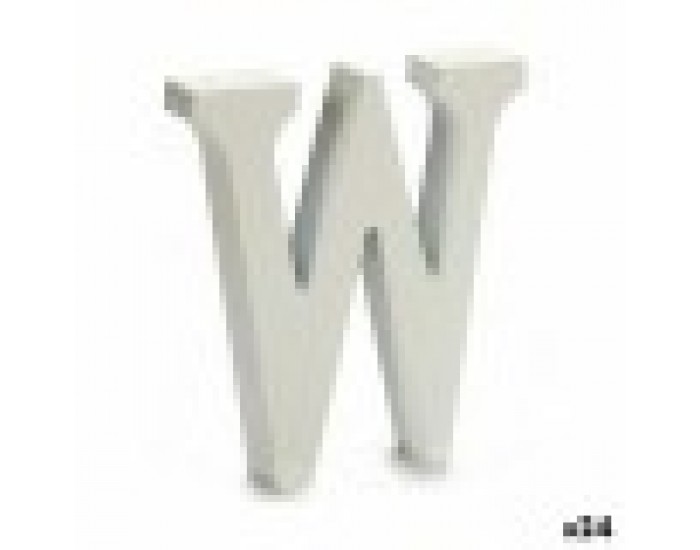 Писмо W Дървен Бял (2 x 16 x 14,5 cm) (24 броя)