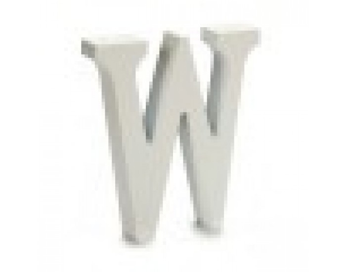 Писмо W Дървен Бял (2 x 16 x 14,5 cm) (24 броя)