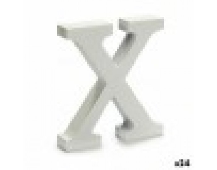 Писмо X Дървен Бял (2 x 16 x 14,5 cm) (24 броя)