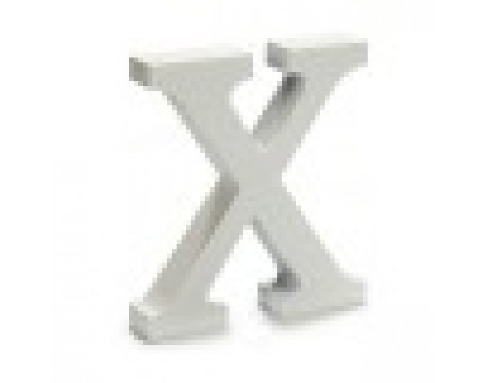 Писмо X Дървен Бял (2 x 16 x 14,5 cm) (24 броя)