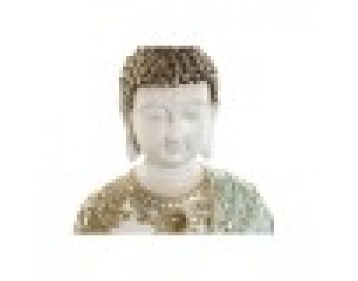 Декоративна фигурка Home ESPRIT цвят тюркоаз Златен Буда Ориенталски 12 x 12 x 22 cm