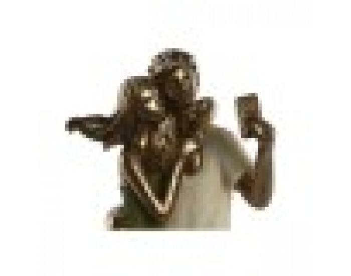 Декоративна фигурка Home ESPRIT Зелен Златен 12 x 8,5 x 25,5 cm