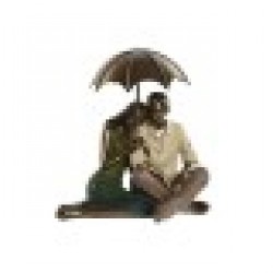 Декоративна фигурка Home ESPRIT Зелен Златен Двойка партньори 15 x 11,5 x 12 cm - Сувенири, Подаръци, Свещи