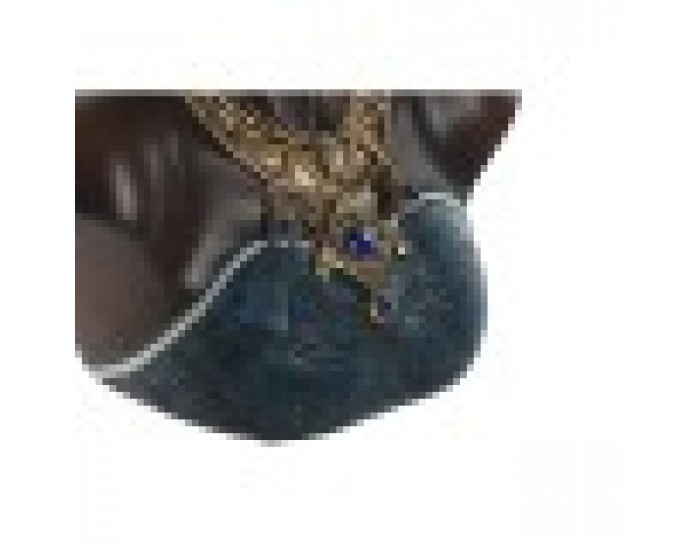 Декоративна фигурка Home ESPRIT Син Черен Златен Африканка 15 x 11 x 25 cm