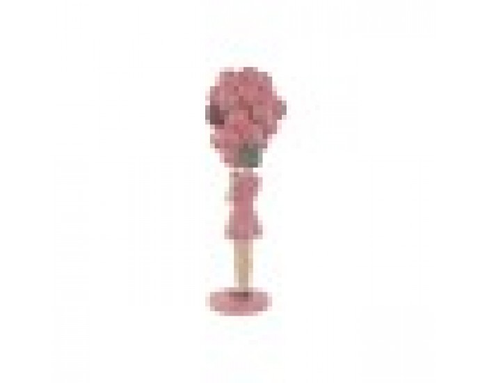 Декоративна фигурка Home ESPRIT Розов chica 11 x 11,7 x 32 cm