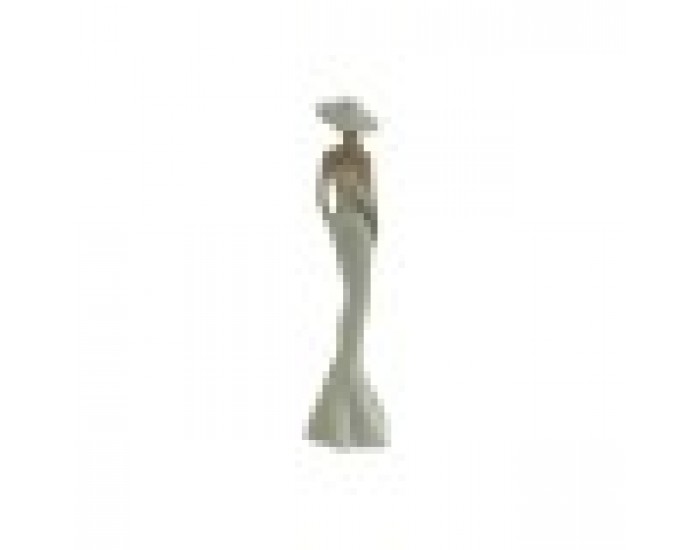 Декоративна фигурка Home ESPRIT Бял Зелен Дама 7,5 x 7,5 x 30 cm (2 броя)