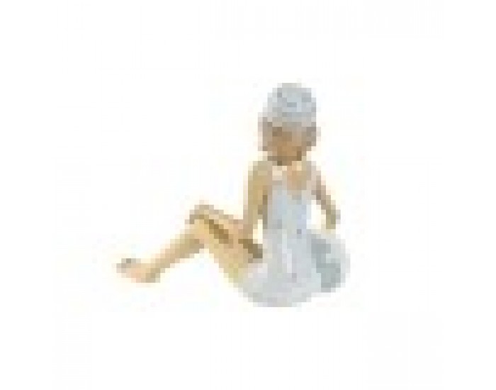 Декоративна фигурка Home ESPRIT Бял Небесно синьо Средиземноморско 8 x 8 x 12,5 cm (2 броя)