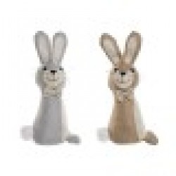 Държач на врати Home ESPRIT От пясък 20 x 10 x 35 cm Заек (2 броя) Държач на врати Home ESPRIT От пясък 20 x 10 x 35 cm Заек (2 броя) - Сувенири, Подаръци, Свещи