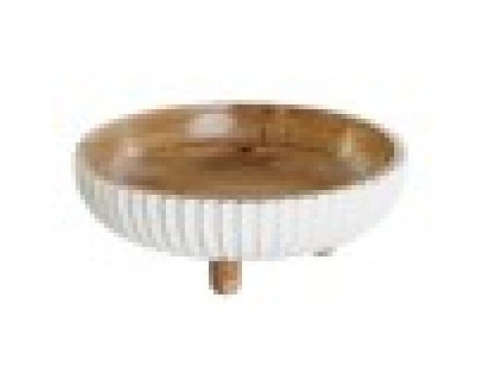 Украса за център на маса DKD Home Decor Бял Тъмно сив 25 x 25 x 9 cm Украса за център на маса DKD Home Decor Бял Тъмно сив 25 x 25 x 9 cm