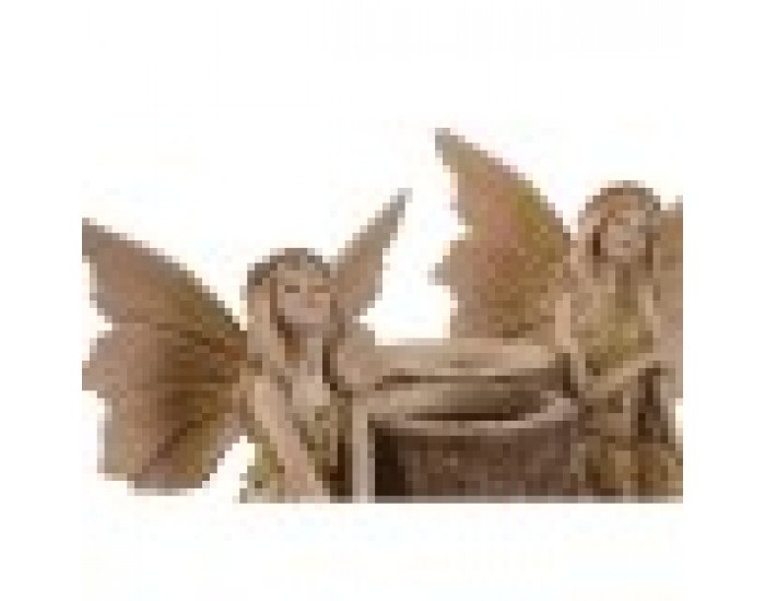 Декоративна фигурка Home ESPRIT Кафяв Фея 18 x 10 x 15 cm (2 броя)