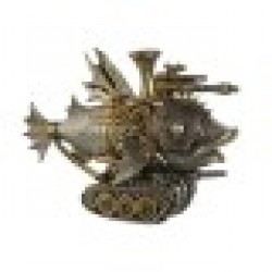 Декоративна фигурка Home ESPRIT Сив Многоцветен Риба 31,5 x 9 x 22 cm - Сувенири, Подаръци, Свещи