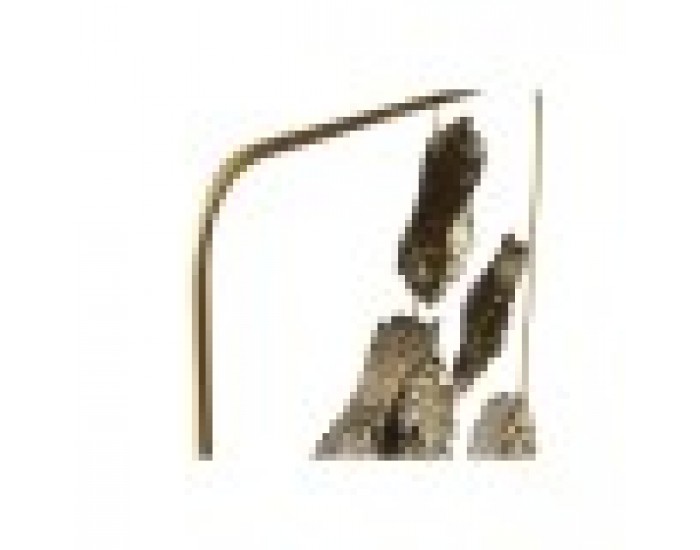 Декорация за стена Home ESPRIT Златен Цвете 50 x 5 x 50 cm