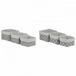 Игра на Кошници DKD Home Decor 23 x 23 x 16 cm (2 броя) Игра на Кошници DKD Home Decor 23 x 23 x 16 cm (2 броя) - Сувенири, Подаръци, Свещи