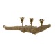 Декоративна фигурка Home ESPRIT Златен Канделабър 42,5 x 12,5 x 11,5 cm