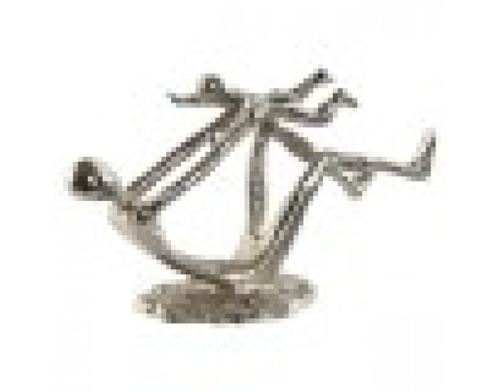 Декоративна фигурка Home ESPRIT Сребрист 25 x 8 x 14 cm (2 броя)