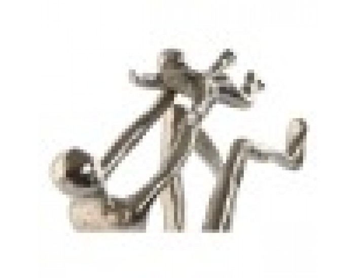 Декоративна фигурка Home ESPRIT Сребрист 25 x 8 x 14 cm (2 броя)