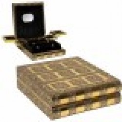 Кутия за бижута Alexandra House Living Златен Алуминий Дървен MDF 15 x 7 x 30 cm - Сувенири, Подаръци, Свещи