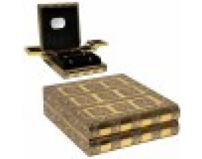 Кутия за бижута Alexandra House Living Златен Алуминий Дървен MDF 15 x 7 x 30 cm