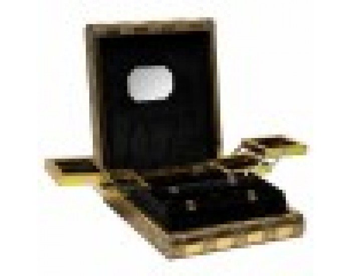 Кутия за бижута Alexandra House Living Златен Алуминий Дървен MDF 15 x 7 x 30 cm