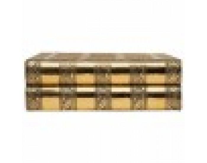 Кутия за бижута Alexandra House Living Златен Алуминий Дървен MDF 15 x 7 x 30 cm