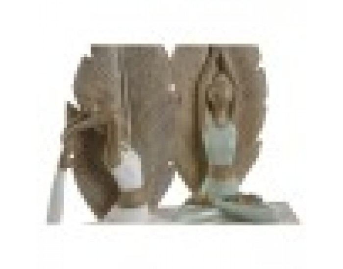 Декоративна фигурка Home ESPRIT Бял Зелен Scandi 15,5 x 7,5 x 26,5 cm (2 броя)