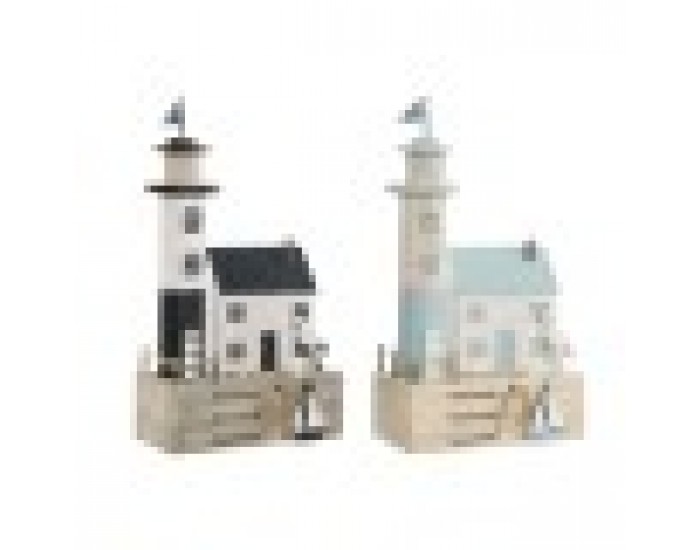 Декоративна фигурка Home ESPRIT Син Морско син 17 x 8,5 x 30 cm (2 броя)