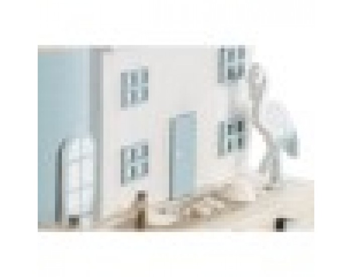 Декоративна фигурка Home ESPRIT Син Морско син 17 x 8,5 x 30 cm (2 броя)