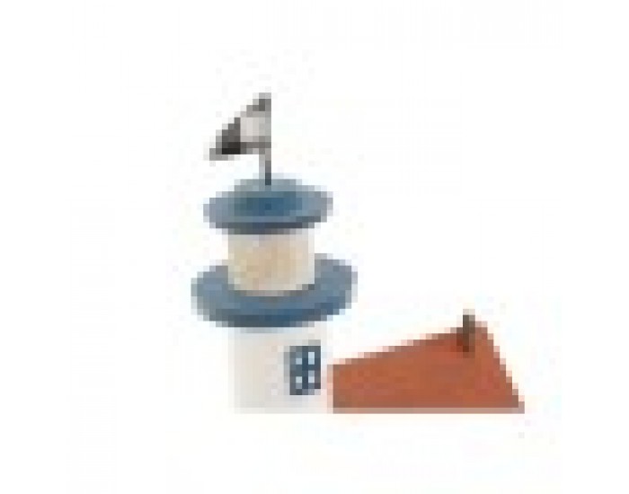 Декоративна фигурка Home ESPRIT Син Червен Многоцветен 17 x 8,5 x 30 cm (2 броя)