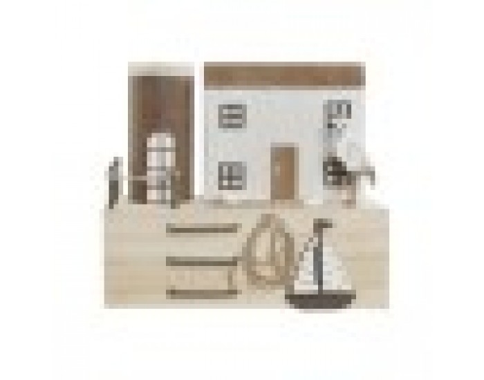 Декоративна фигурка Home ESPRIT Син Червен Многоцветен 17 x 8,5 x 30 cm (2 броя)