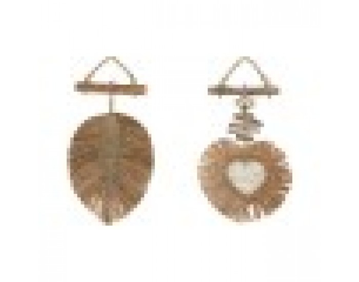 Декоративна фигурка Home ESPRIT Естествен 26 x 3 x 46 cm (2 броя)