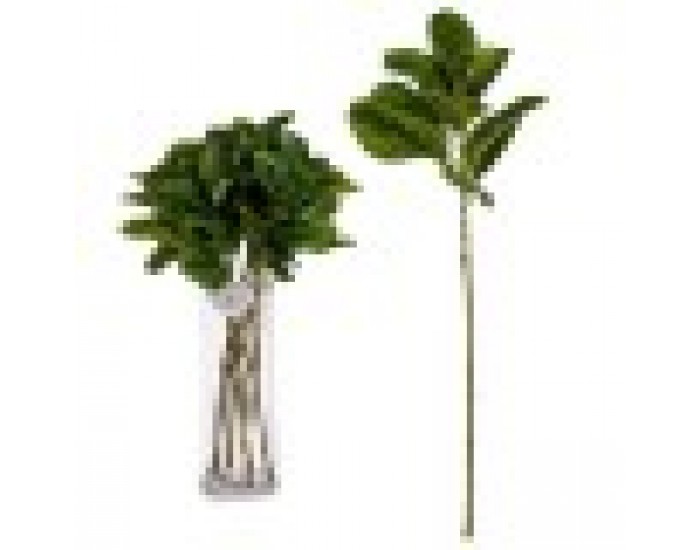 Клон Листи 80 cm Зелен Пластмаса (12 броя)