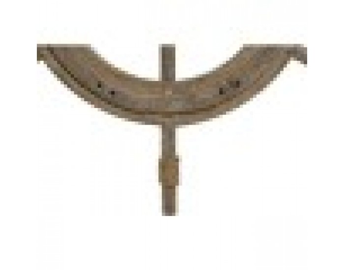 Декорация за стена Home ESPRIT Естествен Шлем Завършек със състаряващо покритие 75 x 4 x 66 cm