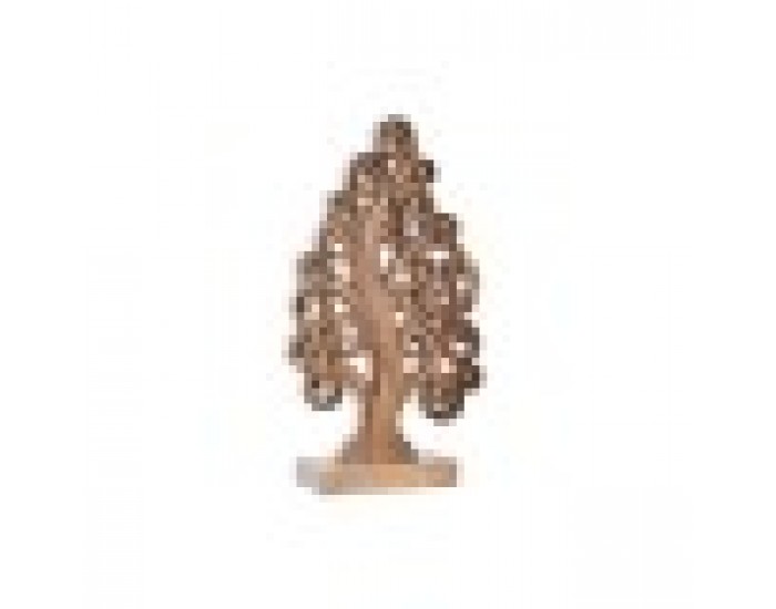 Декорация DKD Home Decor Дърво Алуминий Aкациево дърво (22 x 9,5 x 39 cm)