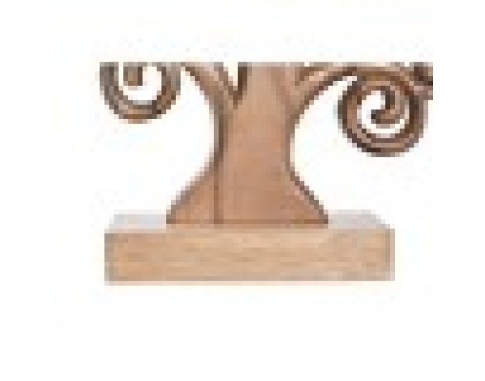 Декорация DKD Home Decor Дърво Алуминий Aкациево дърво (22 x 9,5 x 39 cm)