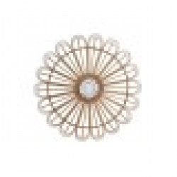 Декорация за стена DKD Home Decor Кафяв Бял Бамбук Дървен MDF (70 x 1.5 x 70 cm) Декорация за стена DKD Home Decor Кафяв Бял Бамбук Дървен MDF (70 x 1.5 x 70 cm) - Сувенири, Подаръци, Свещи