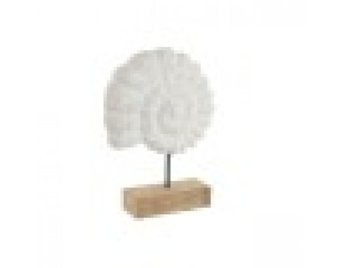 Декоративна фигурка Home ESPRIT Бял Естествен Средиземноморско Раковина 29 x 7,5 x 38,5 cm