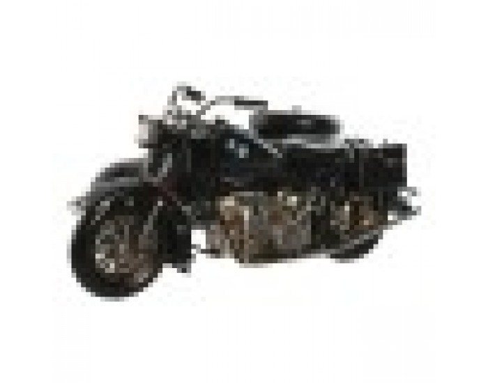 Декоративна фигурка Home ESPRIT Черен Сребрист Vintage Странична количка 35 x 24 x 16,5 cm