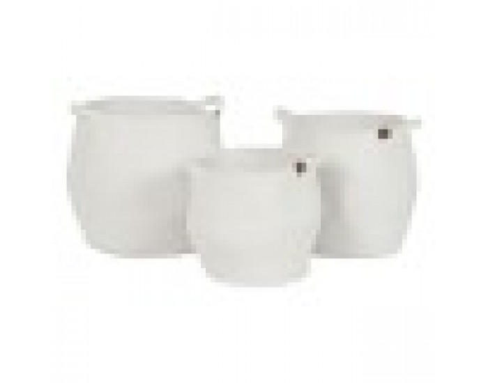 Игра на Кошници Home ESPRIT Бял Модерен 34 x 34 x 34 cm (3 Части)