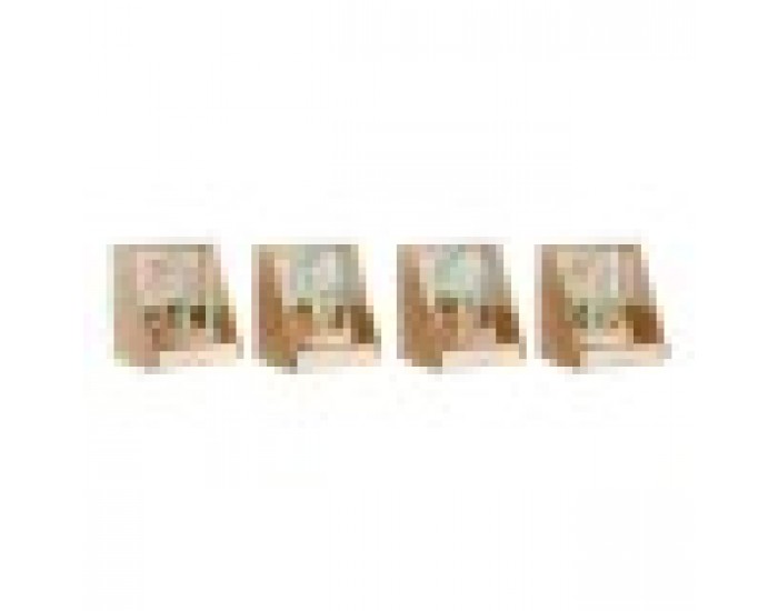 Дървена Игра DKD Home Decor Дървен Многоцветен 4 Части 9 x 9 x 12 cm