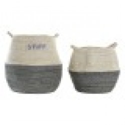 Игра на Кошници DKD Home Decor Естествено влакно (40 x 40 x 38 cm) Игра на Кошници DKD Home Decor Естествено влакно (40 x 40 x 38 cm) - Сувенири, Подаръци, Свещи