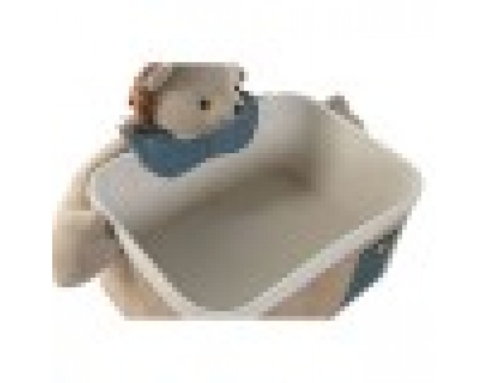 Игра на Кошници Home ESPRIT Зелен Естествен 40 x 32 x 27 cm (2 Части)