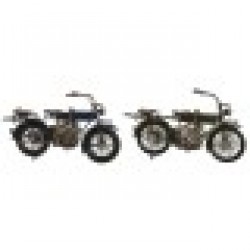 Декоративна фигурка Home ESPRIT Син Зелен Мото Vintage 31 x 8 x 16 cm (2 броя) - Сувенири, Подаръци, Свещи