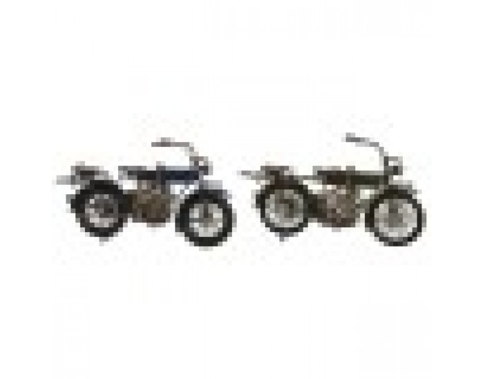 Декоративна фигурка Home ESPRIT Син Зелен Мото Vintage 31 x 8 x 16 cm (2 броя)