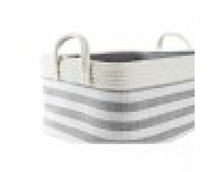 Игра на Кошници DKD Home Decor Райета Сив Памук (40 x 30 x 23 cm) (2 Части)