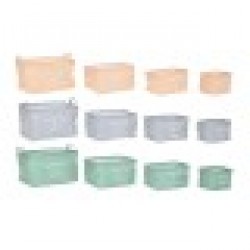 Игра на Кошници DKD Home Decor 39 x 27 x 24 cm Пластно Модерен (3 броя) Игра на Кошници DKD Home Decor 39 x 27 x 24 cm Пластно Модерен (3 броя) - Сувенири, Подаръци, Свещи