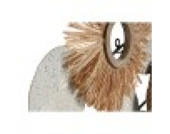 Декорация за стена Home ESPRIT Бял Естествен Кръгове 70 x 5,5 x 43 cm