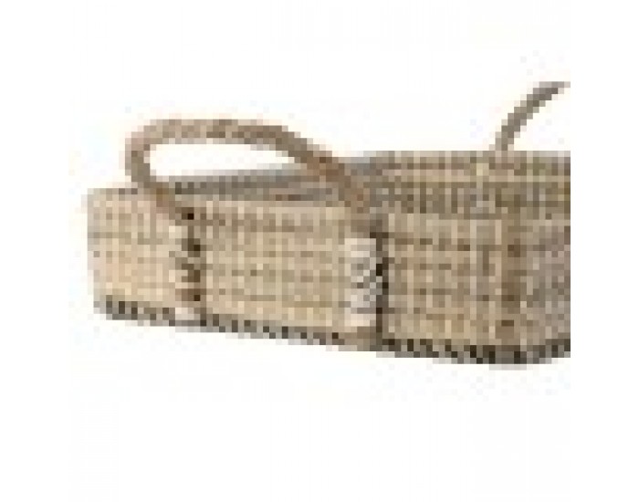 Комплект Подноси Home ESPRIT Естествен Светло кафяв Град 41 x 32 x 16 cm (2 броя)