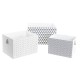 Комплект Декоративни Кутии DKD Home Decor (37 x 28 x 23 cm)
