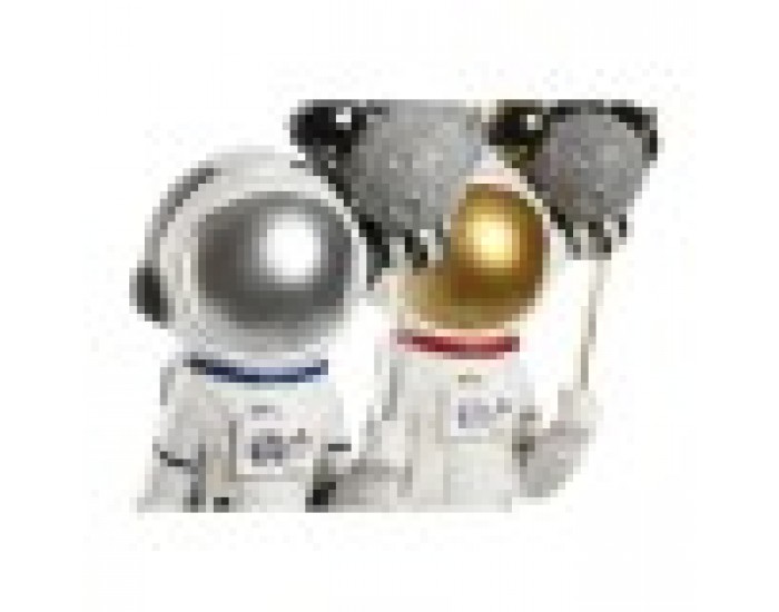 Декоративна фигурка Home ESPRIT Син Бял Червен Дама Астронавт 16 x 12 x 41 cm (2 броя)